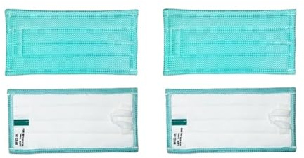 ZWFYJEWU 4 STÜCKE Mopp-Pads, Kompatibel for Vorwerk, Kompatibel for Kobold, SP520/SP530/MF520/MF530 Staubsauger Teile Waschbare Dampf Mopp Tücher