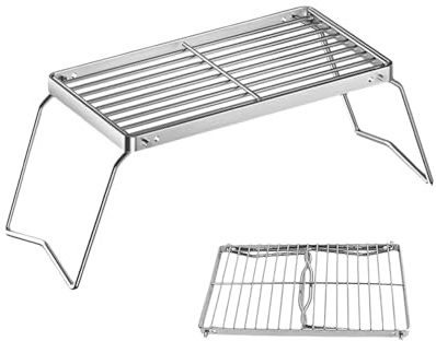 30×16 cm,Grill pieghevole,Griglia Portatile da campeggio,Griglia riscaldante resistente,Griglia pieghevole portatile,Griglia pieghevole per falò,Griglia portatile,Adatto per campeggio,picnic,pesca