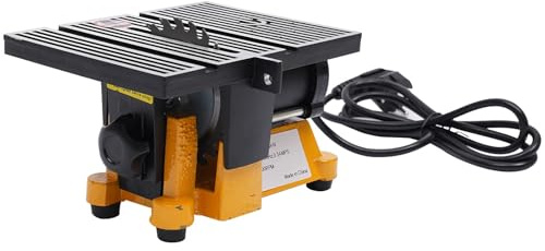 Portable Mini Table Saw Desktop Electric Saw Cutter DIY Woodworking Bench Cutting Machine Cut Off Miter Cutting Machine Used in Industrial Furniture Wood Processing Plants 4500rpm 220V