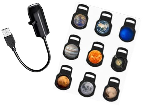 Xanorrg Planet Projection Night Lamp Led Atmospheres Light 360 Degree Rotating Planet Projector Lamps Enduring USB Direct Insertion Light