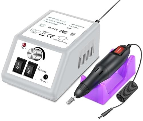 Professionelles Maniküre-Bohrmaschinen-Set for Entfernen von Gel-Nagellack, Formen und Feilen von Nägeln – geräuscharm, einfach zu bedienen
