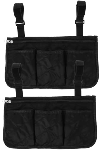 Cabilock Borsa Laterale Capacità Oxford Resistente 2pezzi per per Sedia a per Ausili alla Deambulazione e Esterno