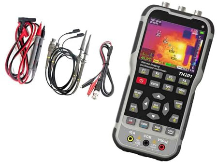 Multimetro oscilloscopio professionale per termocamera con doppio canale e generatore di segnali integrati per test elettronici generatore di oscilloscopio