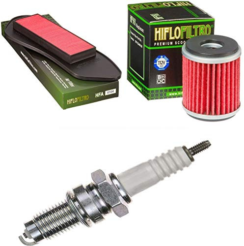 Filtre à air, filtre à huile, bougie d'allumage pour YP 125 R X-Max année de construction 2006–2016 Kit d'entretien