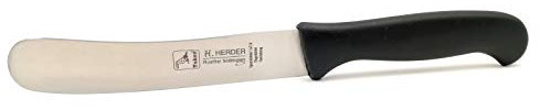 Herder Solingen Buckelsmesser Brotmesser Solinger Brötchenmesser schwarz rostfrei