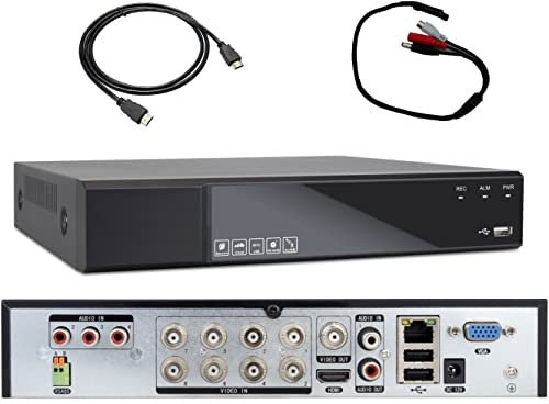 DVR XVR 8 CANALI IBRIDO 5 MP ULTRA HD P2P ITALIANO 5 IN 1 COMPATIBILE CON TUTTE LE TELECAMERE + 2 IP FISSI TOP DI GAMMA