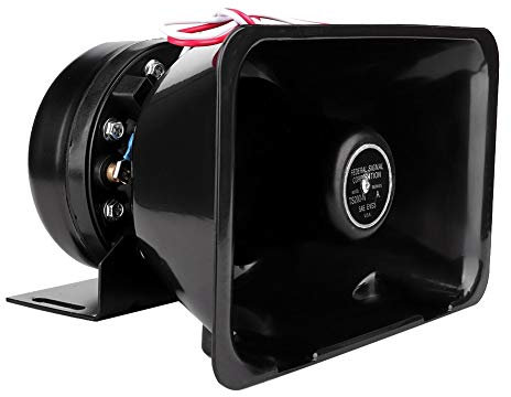 Yctze 12V 200W Altoparlante a tromba di allarme universale super forte per auto funziona con di allarme