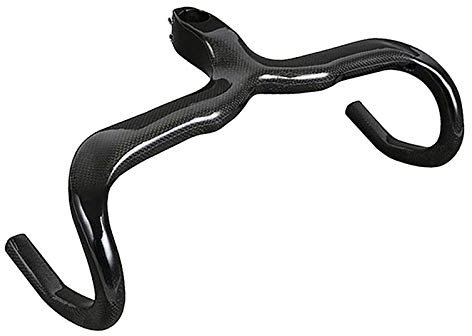 Alfa Pasca Racercykelstyre av kolfiber, ultralätt, integrerat bockstyre med styrstång, kolfiberstyre för racercykel, 440 x 90