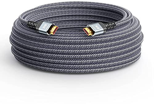 SNOWKIDS HDMI Kabel 10Meter 8K, HDMI 2.1 Kabel 48Gbps Highspeed 8K@60Hz 4K@120Hz 7680P eARC HDR10 DTS:X 3D HDCP 2.2&2.3, Kompatibel mit PS5/4/3 HDTV Monitor