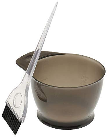 Colore per capelli ciotola con pennello, set da 2 pezzi, grigio durevole e utile