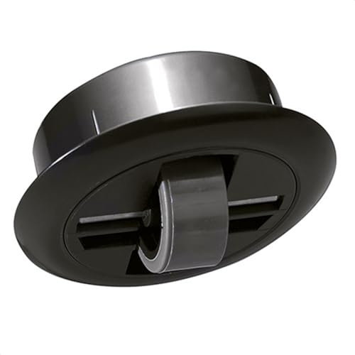 WAGNER Soft-Bockrolle/Bohrsenkrolle ROLLER-MINI - Durchmesser Ø 27 mm,- Gehäuse Kunststoff schwarz Ø 55/40 x 17/14 mm, Metallstift, Tragkraft 50 kg - Made in Germany - 01708201 | Loch-ØxH 50 x 17 mm, weich, für harte Böden, Gleitlager, Bockrolle