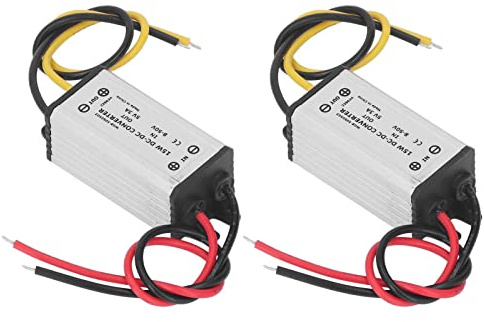DROK DC Stabilizzatore Convertitore 9 V A 36 12 V, Regolatore di Tensione Impermeabile 5 60 W per Display LED LCD Auto