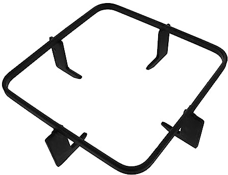 Cast Iron Gas Stove Rack Black Thickened Square Stand | Stable Wok Support Ring, Replace Old or Broken Part, Pan Support for Hob and Cooker Setups