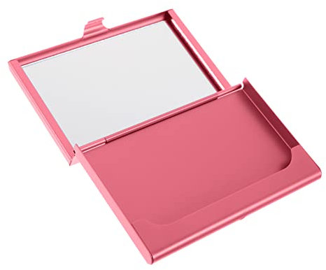Gogogmee Kartenhalter Für Visitenkarten Aus Metall Im Taschenformat Kompakt Und Leicht Für Kreditkarten Ausweise Und Visitenkarten Geeignet Organisierter Karten-organizer Für Damen