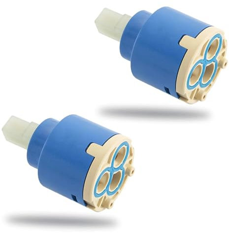 Keramik-Kartusche 35 mm (2 Stk) - Ersatzteil für Einhebel Küchenarmatur, Waschtischarmatur, Duscharmatur & Mischbatterie