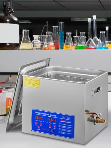 750ml/2L/3L/6L/10L/15L/22L/30L Professional Ultrasonic Cleaner - Stainless Steel Multifunctional Digital Heating Timer Washing Machine for Precision Cleaning of Jewelry, Tools, and More (3 Litres)