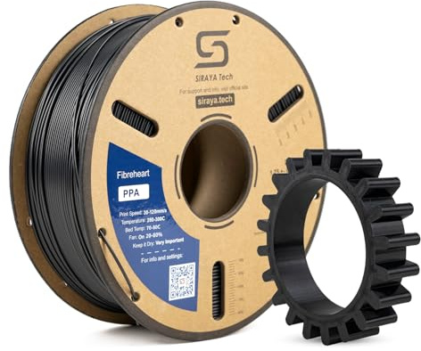 Siraya Tech Fibreheart PPA 3D Printing Filament - High Performance Polyphthalamide Nylon, Extreme Strength & Heat Resistance for Industrial & Engineering Applications - 1kg (2.2lbs) 1.75mm