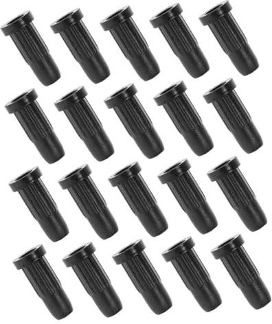 VILLCASE 20pièces Manchons Pour Roulettes Chaise Noir Lot De Protection Renforcée Pour Sols Compatible Bureaux Et Tabourets Pivotants