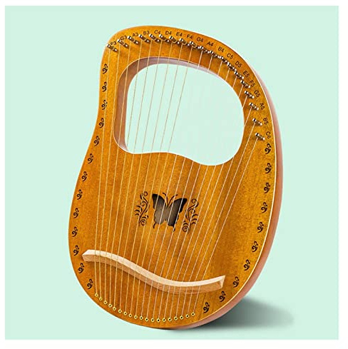 LJPZYOY Harfen Harfe 19-saitige Leier 16-saitiges Harfeninstrument Tragbare Leier Für Anfänger (Color : 16 Tones 6)