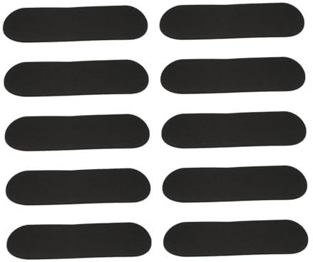 MOLUCKFU 10stücke Fingerboard Schaumband rutschfeste Aufkleber Für Mini Skateboard Finger Skateboard Tape Einseitig Selbstklebend Schwarz