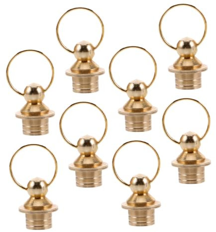 IMIKEYA 8pcs Brass Gourds Bottle Covers Small Stylish Bottle Decorative Covers Gourd Ornaments for Home Decor