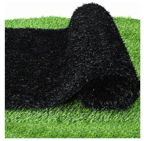 Gazon Artificiel Aspect Naturel Gazon Synthétique Réaliste Pour Animaux Pour Décoration Murale De Balcon, Jardin, Terrasse, Clôture(Nero,20x59IN)