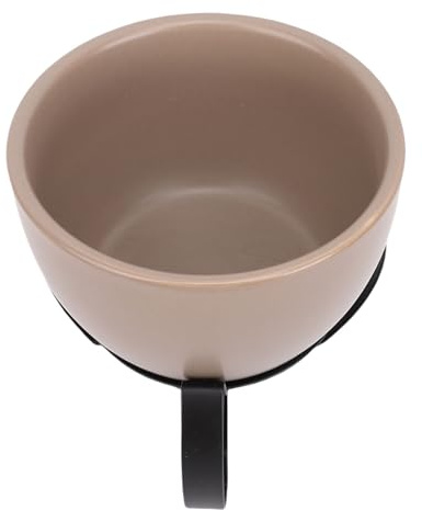 Fdit European Style Ceramic Cheese Fondue Pot Set, Even Heat Distribution, Ideal for Social Gatherings, with Intricate Hand Painted Design, Easy Cleanup (3#)