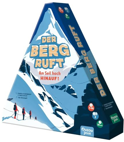 AUZOU, Der Berg Ruft, EIN Berg, Zwei Steilwände – Spannendes Gesellschaftsspiel für Taktiker und Bergliebhaber – Mit Holzspielbrett und 10 Figuren – Für 2 Spieler ab 7 Jahren