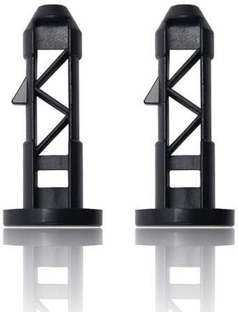 Wheelie Bin Lid Hinge Pins, Durable Wheelie Bin Compactor Lid Locks, Secure Trash Can Hinge Replacement for Household and Commercial Wheelie Trash Bins – Easy to Install(2 PCS Black)