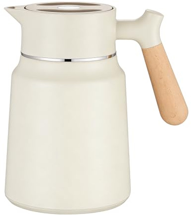 Termoskanna rostfritt stål, 1,5 l isoleringskanna, termoskanna, rostfritt stål isoleringskanna, termoskanna i rostfritt stål för te, vatten, kaffe, mjölk