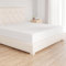 Amazon Basics Sabana Bajera Ajustable, 180 x 200 cm, de 100% algodón, Blanco