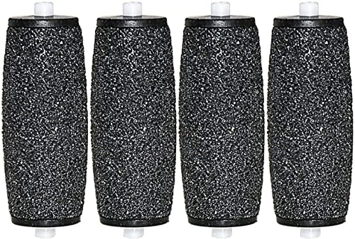 Kompatibel mit Scholl Velvet Smooth Diamond Pedi elektrische Fußfeile, 4 Stück extra grobe Ersatzrollen zum Entfernen von Hornhaut