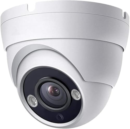 Real HD 4K 8MP Lite Dome TVI CVI AHD Analog 4 in 1 CCTV Security Camera, 65ft IR Night Vision, 2.8mm 100° Wide Viewing Angle, Outdoor, Full Metal Housing, ONLY Compatible with 8MP DVR