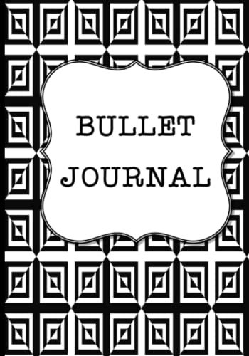 Bullet Journal: 2023 Bullet Journal, 365 7x10 black and white blank dotted journal pages