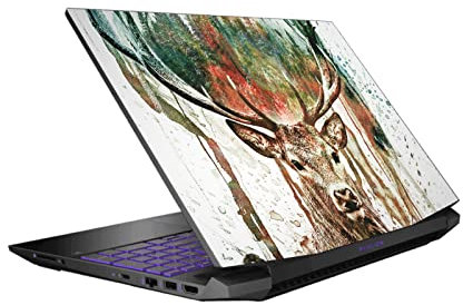 Head Case Designs Officially Licensed Riza Peker Deer Animals Vinyl Sticker Skin Decal Cover Compatible With HP Pavilion 15.6 15-dk0047TX