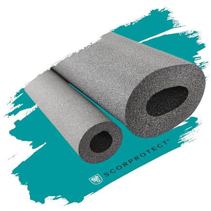 Scorprotect® Kautschuk Rohrisolierung 2m Heizung und Sanitär hochflexibel GRAU (SCP-H42-24)
