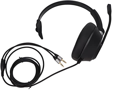 Auriculares con Cable, Auriculares Monoaurales con Cancelación de Ruido ENC, Auriculares Duales con Cable de 3,5 Mm con Micrófono HD, Teléfonos Fijos de Oficina, para Negocios de