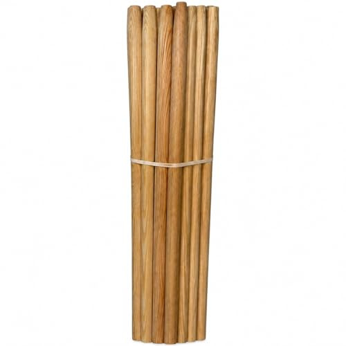 Besenstiel 130cm - Holzstiel - Gerätestiel - Spatenstiel - Ersatz - Spaten - Stiel aus Buch - Ersatzstiel - Gartengeräte - Buchenholz - Spatenstiel (10 Stück)