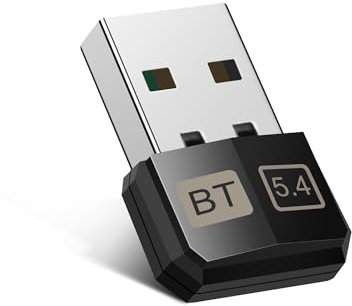 Adattatore USB Bluetooth 5.4 per PC, Dongle per Mouse, Tastiera, Cuffie, Telefono Cellulare, Tablet - Chiavetta Compatibile con Windows 8.1/10/11