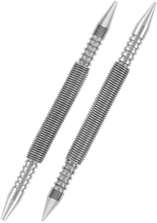 Uonlytech Set di Punzoni a Molla per Unghie 2 Pezzi in Acciaio al Carbonio, Facile da Trasportare Posizionamento Preciso, per Metallo e Legno
