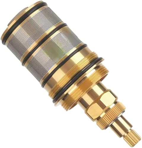 Daaxing Thermostatic Spool,Brass Replacement Cartridge Kit,Bath Mixer Tap Shower Valve Bar Cartridge Kit,Thermostatic Cartridge