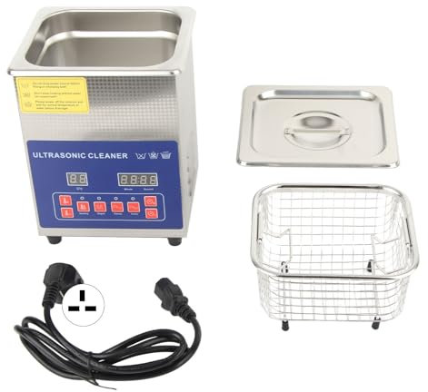 Gearwell Ultrasonic Cleaner 2L Dual Frequency 40KHz/28KHz Cleaning Machine with Heating Timing MH‑010G Ultrasound Cleaner with Mode for Auto Parts Circuit Board