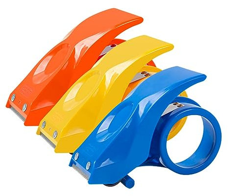 COHEALI 1 Satz Bandversiegelung Tischspender Hochleistungs-klebebandspender Handbandschneider Tape Dispenser Tape Cutter Tragbarer Klebebandspender Hochleistungs-bandschneider Plastik 3st