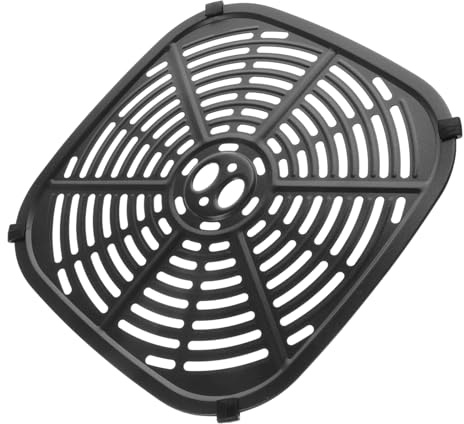 OKUMEYR Bandeja para Freidora De Aire Sartén Grill De Acero Inoxidable con Rejilla Hueca Repuesto para Freidora 8.85 X 8.85 X 0.39 in 1 Pieza