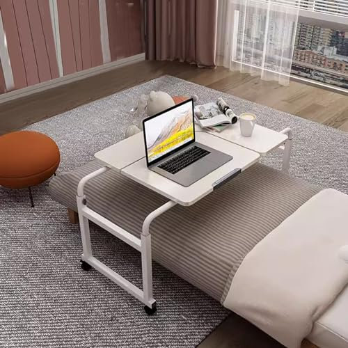 Table de lit roulante avec hauteur réglable et plateau inclinable pour patients alités