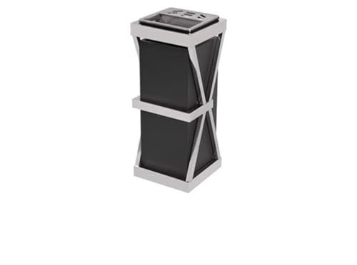 ABNNHK Cubo de Basura para Exteriores, Cubo de Basura para Hotel, Cubo de Basura con vestíbulo, Cubo de Basura Vertical de Acero Inoxidable para Hotel, Centro Comercial, Cubo extintor de