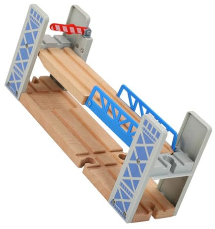 HAWILLOSCH Holz Überführung Brücke Bausatz Für Eisenbahnschienen Robustes Holzeisenbahn Zubehör Kreatives Diy Spielzeug Für Junge Mädchen Kompatibel Mit Allen Zugschienen Fördert Wachstum