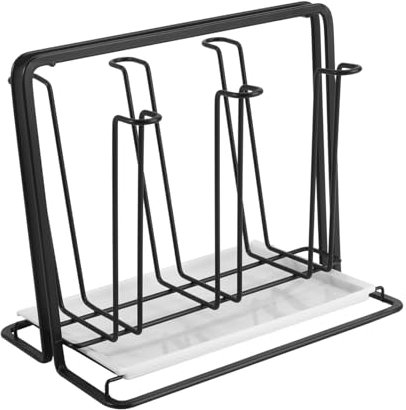 Cabilock Rejilla para Escurrir Tazas Soporte para Tazas De Colgador Estilo Japonés para Guardar Cocina o Salón Ganchos