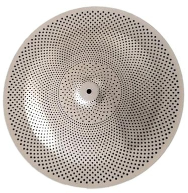 Juegos de platillos 16 Platillos Chinos De Bajo Volumen, Platillos Silenciosos Para Batería De Jazz, Color Plateado