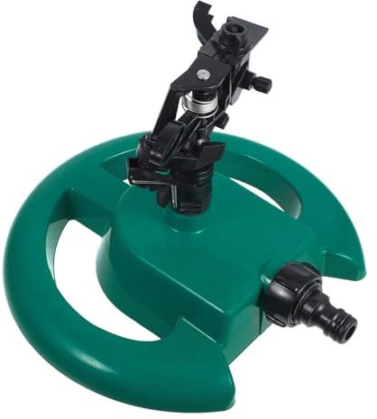 BESPORTBLE 2 Juegos 360 Rociador De Agua De Jardín Aspersor De Riego Automático Portátil Aspersor De Riego De Jardín Manguera Dispositivos De Riego De Plantas Boquilla Emisores Green